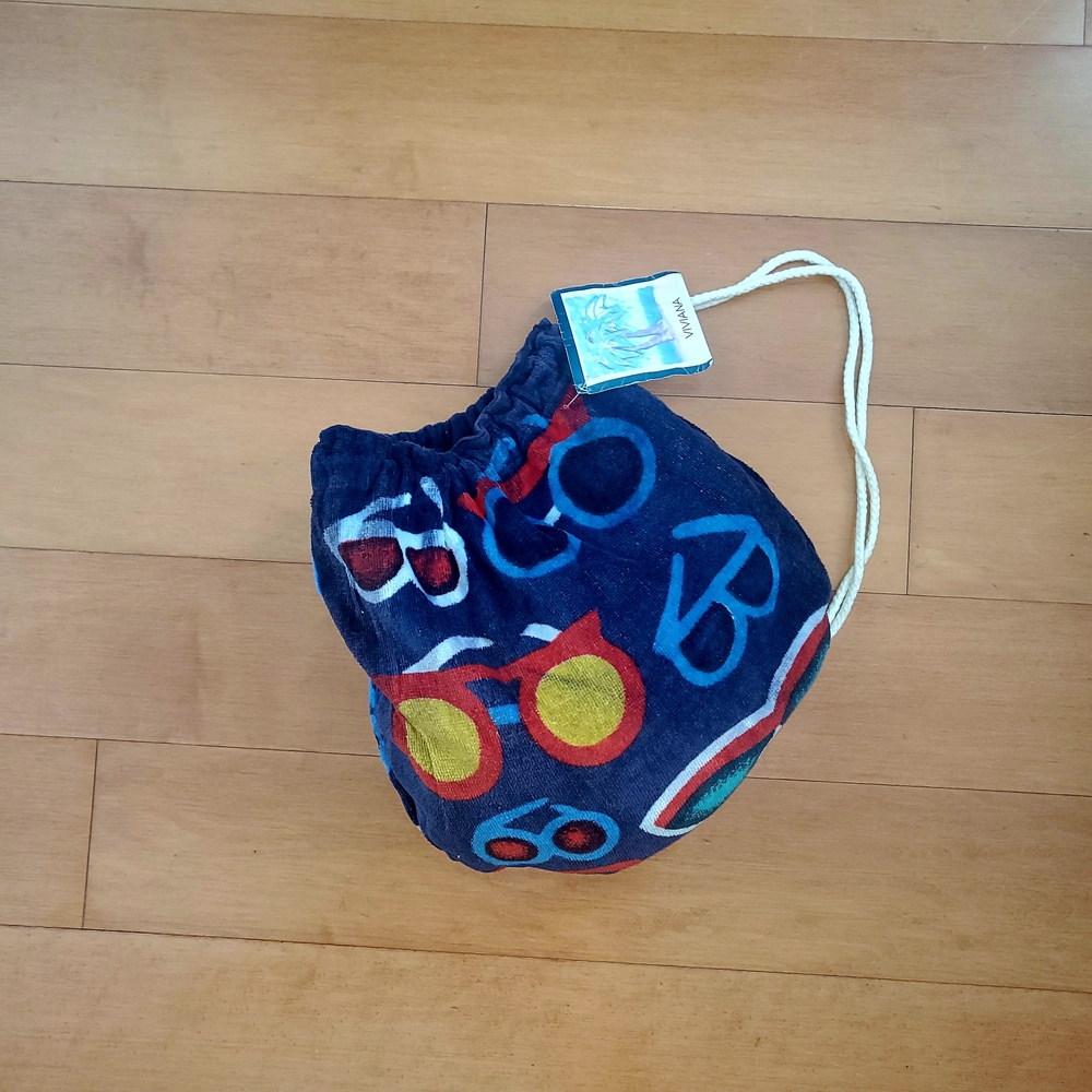 Colorful Beach towel-in-a-bag